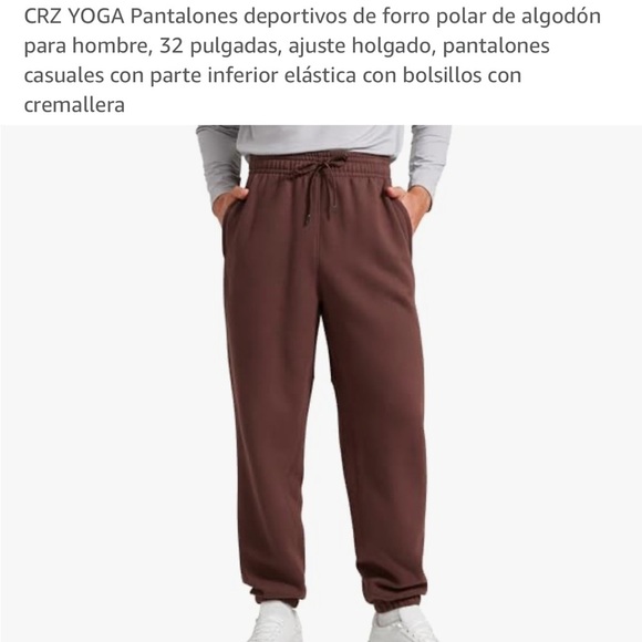 Brown men Jogger Pants - Picture 4 of 5